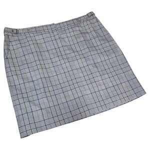 🏷️NWT  -   Plaid Mini Skirt HALOGEN sz 16  -  NWT🏷️